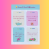 Affirmation cards for motivation when doing study