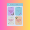 Affirmation cards for motivation when doing study