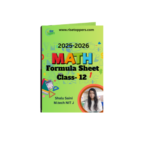 Class 12 Maths Formula Sheet / Printed Book