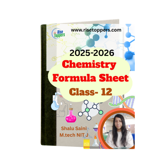 class 12 chemistry formula sheet